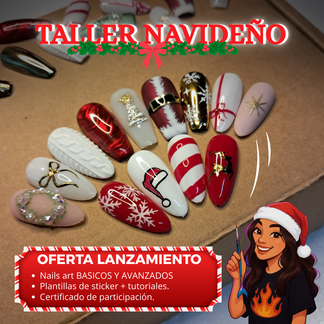 Taller Online Nails art Navideños (Oferta lanzamiento)
